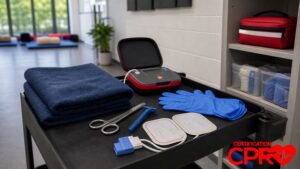 AED training supplies for special situations in CPR classes in West Palm Beach.