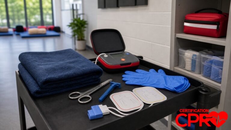 AED training supplies for special situations in CPR classes in West Palm Beach.
