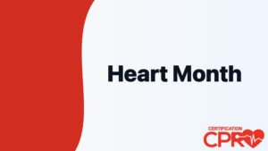 Heart Month graphic for CPR awareness and readiness in West Palm Beach.